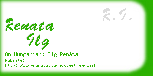 renata ilg business card